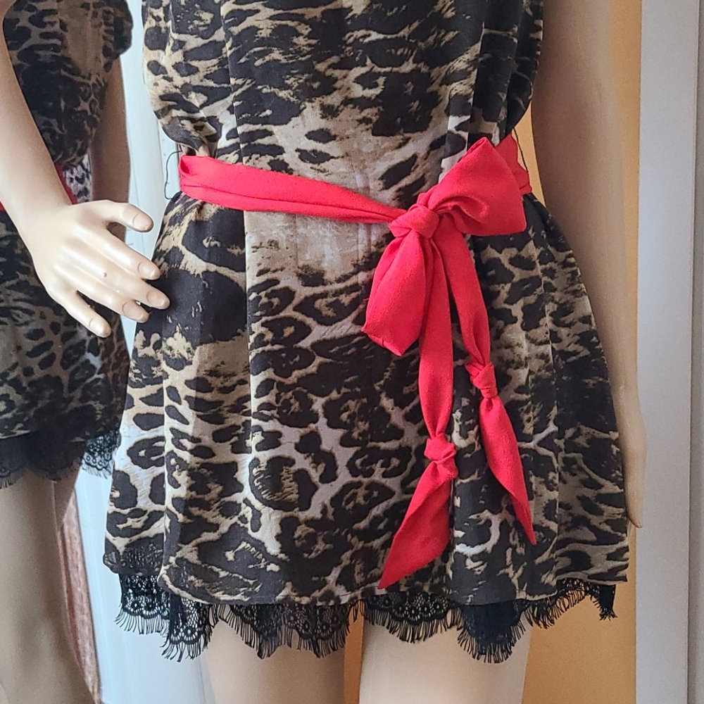 Twelve Layers Animal Print Tunic - Picture 3 of 14